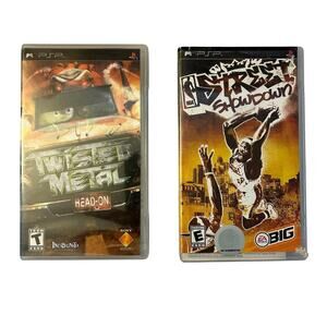 2 x PSP Game Cases With Instructions (NO GAME) Street Showdown - Twisted Metal
